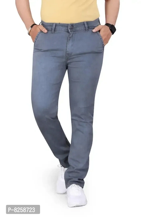 Classy Casual Fabulous Jeans For Men - Gray, 28