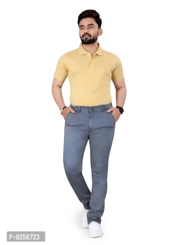 Classy Casual Fabulous Jeans For Men - Gray, 36