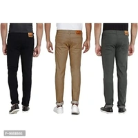 DAIS Men Skinny Fit Mid Rise Mildy Wash Black,Khakhi and Olive Pack of 3 Jeans - 38