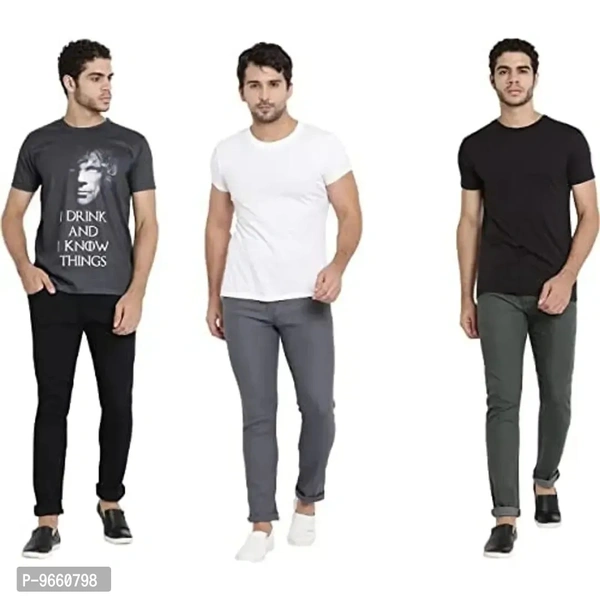DAIS Men Skinny Fit Mid Rise Mildy Wash Grey,Black and Olive Pack of 3 Jeans - 32