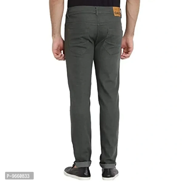 DAIS Men Skinny Fit Mid Rise Mildy Wash Olive, Grey and Light Blue Pack of 3 Jeans - 32