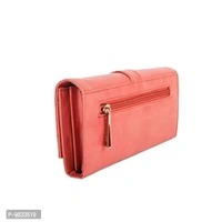 SaleBox P.U. Leather Women's Wallet / Belt Fold Wallet / Wallet for Girls/ Women's Cluthc / Hand Purse for Girls (Black) (Pink)