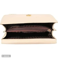 COMFABIE Ladies Stylish Side Bag for Party Casual Cream Color
