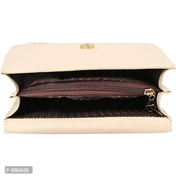 COMFABIE Ladies Stylish Side Bag for Party Casual Cream Color