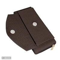 Tap Fashion Women's Gold Beaded Multi Pocket Gliter Clutch/Purse/Wallet (Chocolate Brown)
