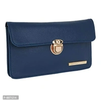 Lapis O Lupo Women Clutch (LLCL0007BL Blue)