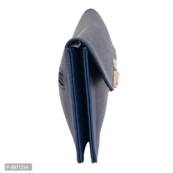 Lapis O Lupo Women Clutch (LLCL0007BL Blue)