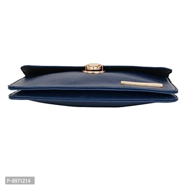 Lapis O Lupo Women Clutch (LLCL0007BL Blue)