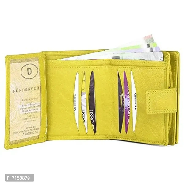 WILDHORN Lime Leather Women's Wallet (WHLW1000)