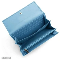WILDHORN Ladies Leather Wallet (Carolina Blue)
