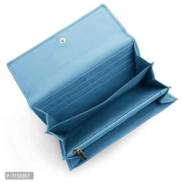 WILDHORN Ladies Leather Wallet (Carolina Blue)