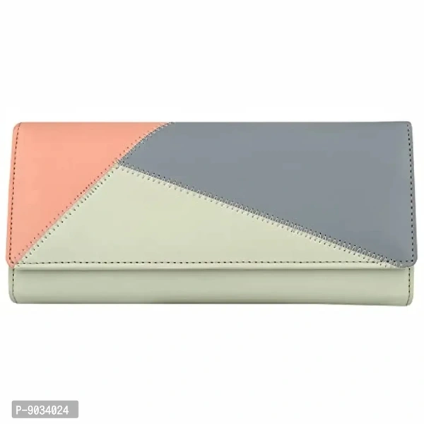 ALSU Women's Green Hand Wallet Clutch Multicoloured Cut Design_klm-004grn