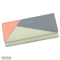 ALSU Women's Green Hand Wallet Clutch Multicoloured Cut Design_klm-004grn