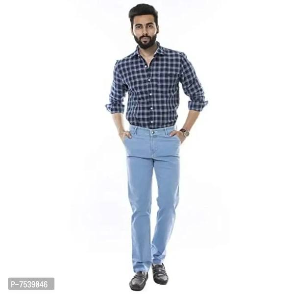 moudlin Men's Slim Fit Jeans (Pack of 2) (moudlin_jeans_combo SbB_34_Black Skyblue _34) - 40