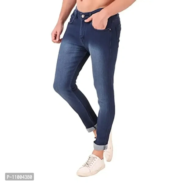 Oxy Denim Men's Slim Fit Stretchable Jeans/Men's Regular Fit Jeans/Regular Fit Denim Jeans for Men/Men's Regular Jeans/Men's Slim Stretchable Jeans - 36