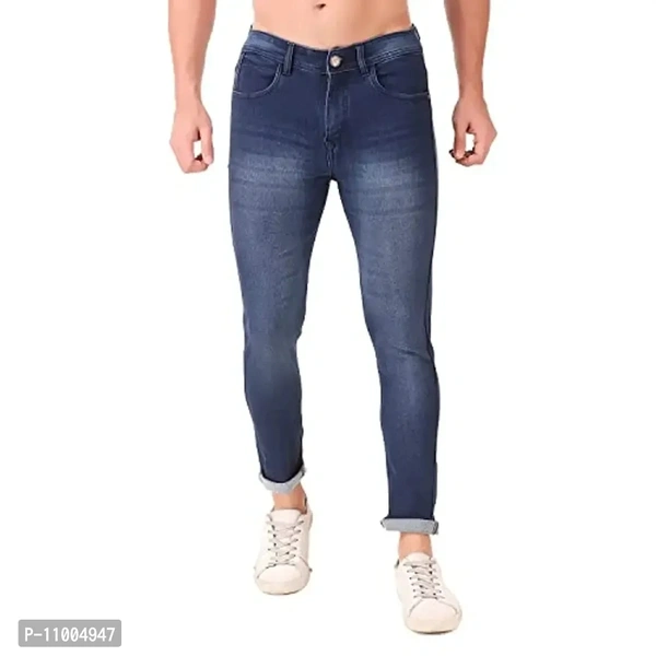 Oxy Denim Men's Slim Fit Stretchable Jeans/Men's Regular Fit Jeans/Regular Fit Denim Jeans for Men/Men's Regular Jeans/Men's Slim Stretchable Jeans - 32