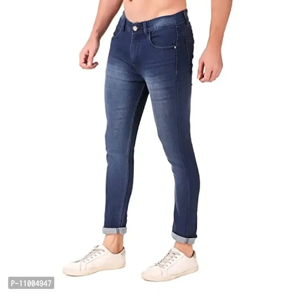 Oxy Denim Men's Slim Fit Stretchable Jeans/Men's Regular Fit Jeans/Regular Fit Denim Jeans for Men/Men's Regular Jeans/Men's Slim Stretchable Jeans - 32