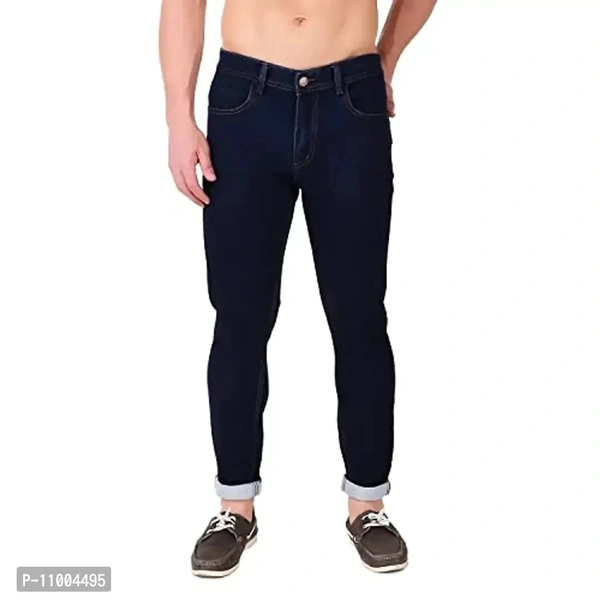 Oxy Denim Men's Slim Fit Stretchable Jeans/Men's Regular Fit Jeans/Regular Fit Denim Jeans for Men/Men's Regular Jeans/Men's Slim Stretchable Jeans - 36