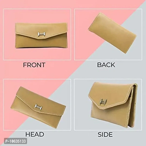 CADEAU Women Ladies Wallets and Clutches Imported Wallet with High Quality Long Women?s Clutches Combo (yellow and pink)
