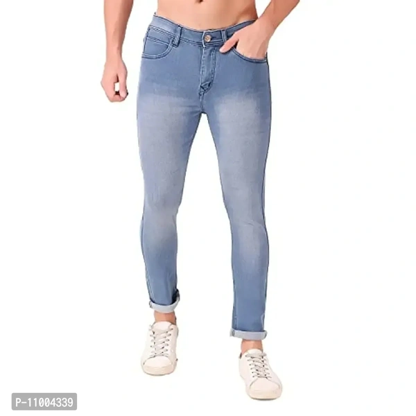 Oxy Denim Men's Slim Fit Stretchable Jeans/Men's Regular Fit Jeans/Regular Fit Denim Jeans for Men/Men's Regular Jeans/Men's Slim Stretchable Jeans - 34