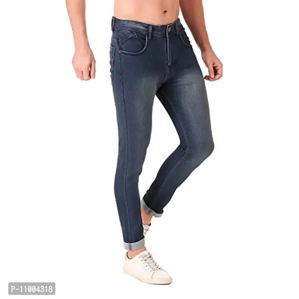 Oxy Denim Men's Slim Fit Stretchable Jeans/Men's Regular Fit Jeans/Regular Fit Denim Jeans for Men/Men's Regular Jeans/Men's Slim Stretchable Jeans - 28