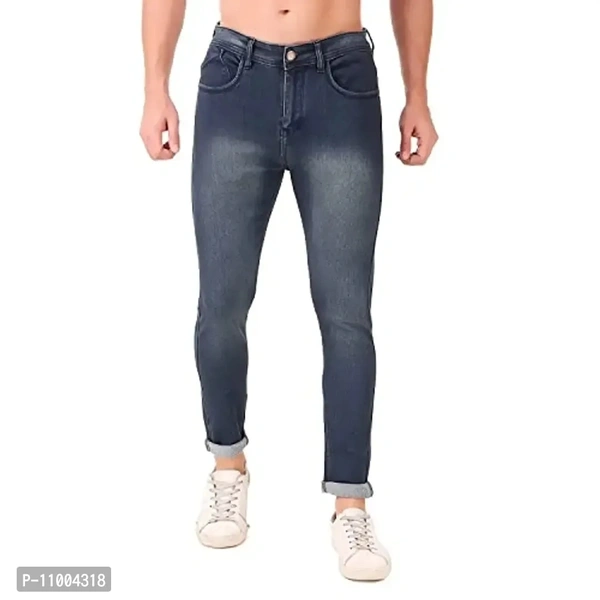 Oxy Denim Men's Slim Fit Stretchable Jeans/Men's Regular Fit Jeans/Regular Fit Denim Jeans for Men/Men's Regular Jeans/Men's Slim Stretchable Jeans - 36