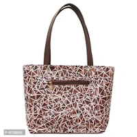DeeFly Women's Latest Shoulder Stylish Handbag (Brown Triangle)