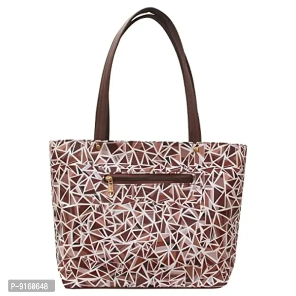 DeeFly Women's Latest Shoulder Stylish Handbag (Brown Triangle)