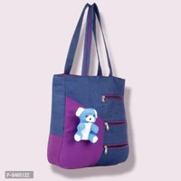 Elegant Purple Canvas Handbags For Women