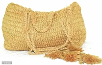 Women Hand Woven Pure Jute Shoulder Bag- Latest Stylish Purse Shoulder Bags For Girls Women - 01