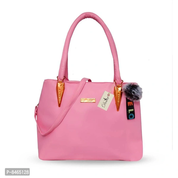 Elegant Pink PU Handbags For Women