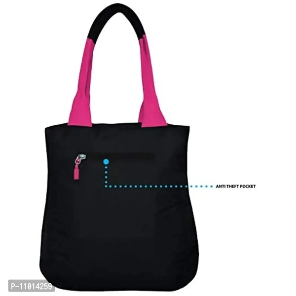ARMODA LADIES MULTI-POCKET SHOULDER BAG (Black & Pink)