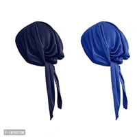 Mehar Women's Hair Tail Cap Poly Cotton Hijab Set of T-Cap 2 pcs (Navy Blue - Royal Blue)Within 6-8 business days However, to find out an actual date of delivery, please enter your pin code.• Made with light weighted breathable and stretchable fabric fits any face and size• Ties on back for adjustment,your hair wrap without pin• Multipurpose Use Tie Back T-Cap and Under Scarf• Inst