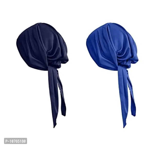 Mehar Women's Hair Tail Cap Poly Cotton Hijab Set of T-Cap 2 pcs (Navy Blue - Royal Blue)Within 6-8 business days However, to find out an actual date of delivery, please enter your pin code.• Made with light weighted breathable and stretchable fabric fits any face and size• Ties on back for adjustment,your hair wrap without pin• Multipurpose Use Tie Back T-Cap and Under Scarf• Inst