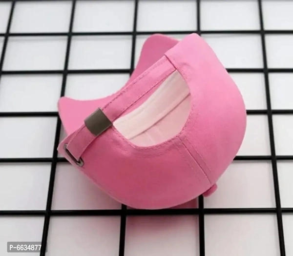 Stylish Adjustable Cap 100% Cotton With Wooden Logo And Pink Colour for Men And Women.