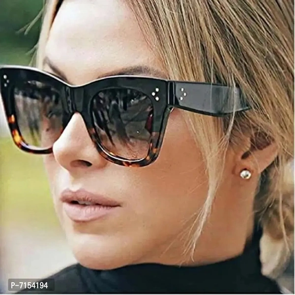 AUGEN By Visions India Retro Vintage Oversized Abstract Unisex Sunglasses UV400 Protected Large Size (C7, 111)