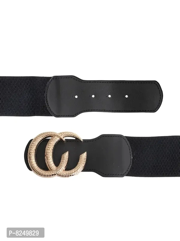 Classy Black Elastic Belts For Women And Girls
