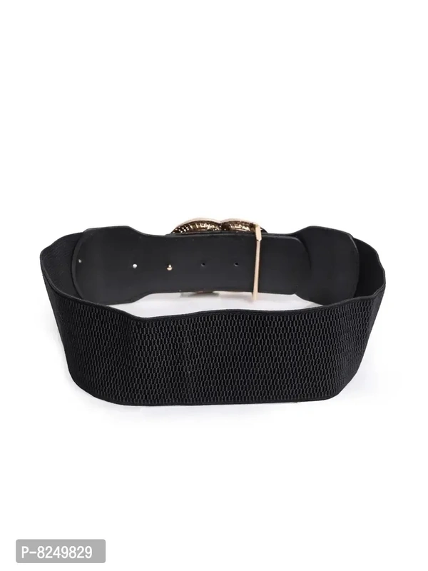 Classy Black Elastic Belts For Women And Girls