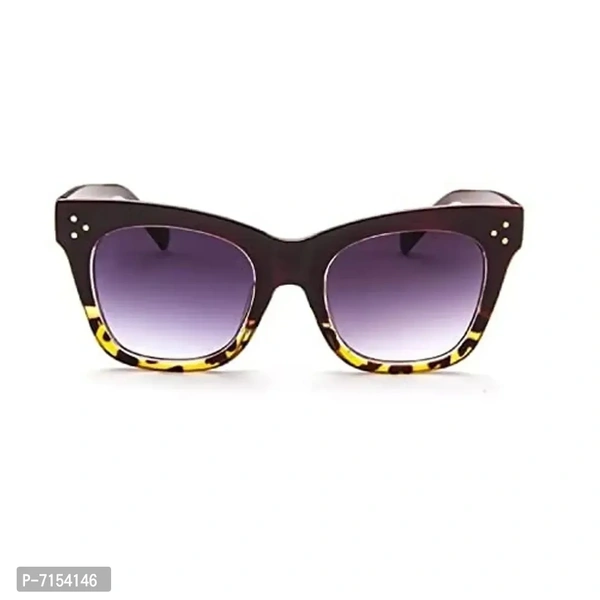 AUGEN By Visions India Retro Vintage Oversized Abstract Unisex Sunglasses UV400 Protected Large Size (C6, 111)