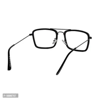 RoshFort Unisex Avengers Infinity War Tony Stark Ironman Silver Square Frame Sunglasses (H1GKR1056; R F 1001, Medium)