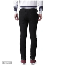 Black Stretchable Denim Regular Fit Jeans - Black, 34