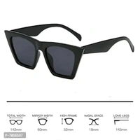 Dervin UV Protection Cat-Eye Sunglasses for Women (Black)