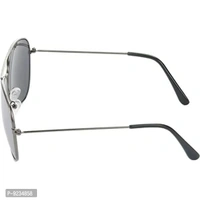 Hrinkar Unisex Pilot Sunglasses Grey Golden Frame, Silver Grey Lens (Medium) - Pack of 2