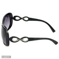 HRINKAR Queen Bee Over-sized Grey Lens Black Frame Sunglasses for Women - HRS71