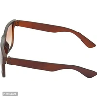 Hrinkar Unisex Pilot Sunglasses Silver Brown Frame, Yellow Brown Lens (Medium) - Pack of 2