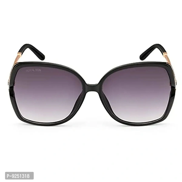 Royal Son Over-sized UV Protection Women Sunglasses Black Lens - CHIWM00113-C1