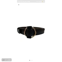 Stylish Black Leather Belt for Women & Girls