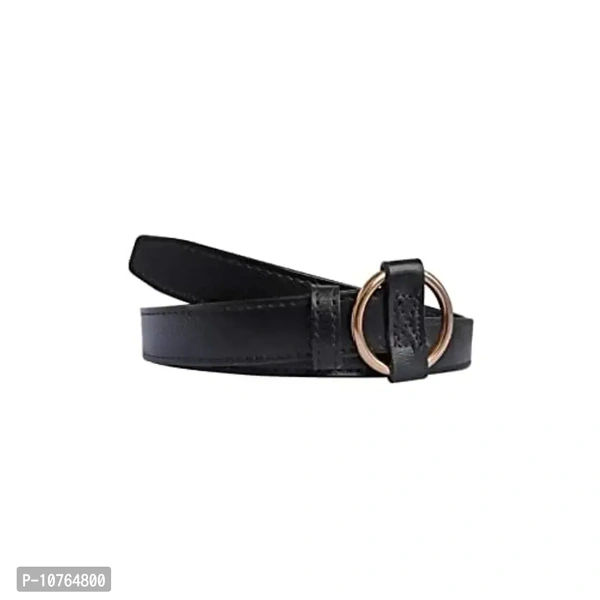 Stylish Black Leather Belt for Women & Girls