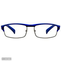 Abner Rectangular Blue Reading Eyeglasses (Power +2.25) Reading-81