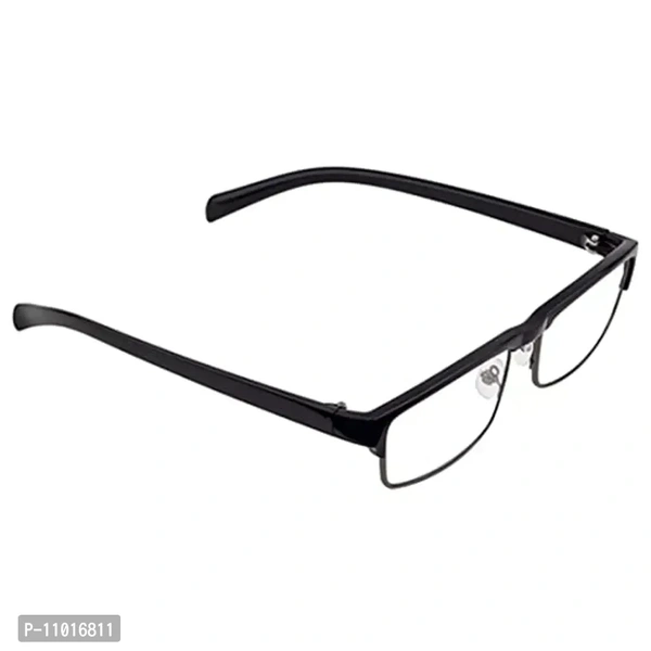 Abner Rectangular Black Reading Eyeglasses (Power +1.50) Reading-79